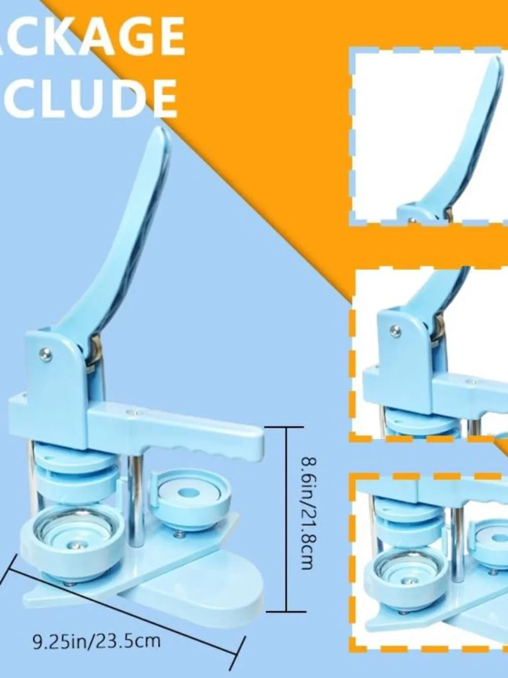 Button Maker Machine, Button Pin Maker 3rd Gen Installation-Free DIY, Button Pre - Picture 5 of 6